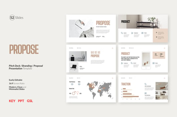 Propose - Clean Pitch Deck Presentation