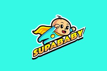super baby - Mascot Logo