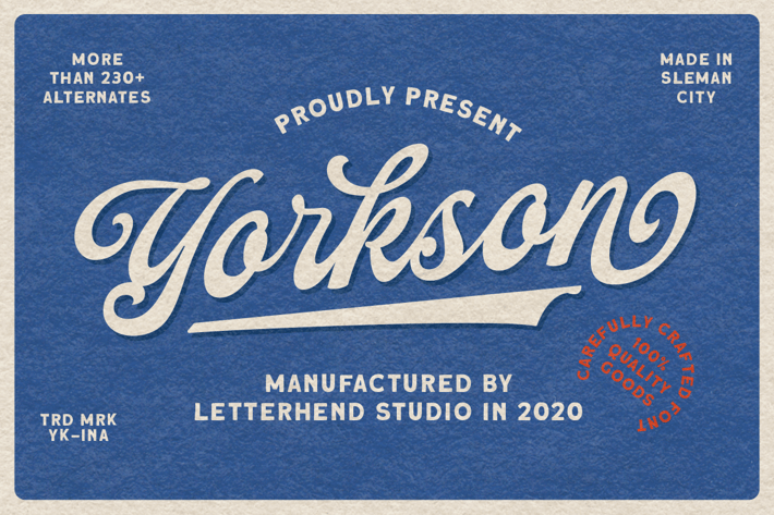 Yorkson - Script Logotype Font