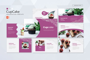 Cupcake- Food Powerpoint Template