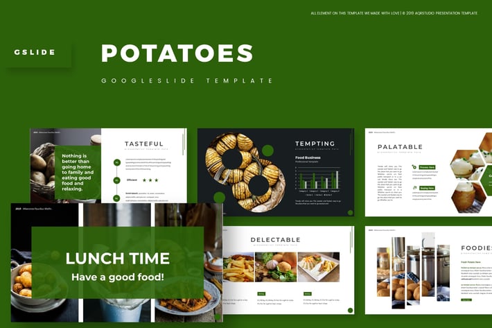 Potatoes - Google Slides Template