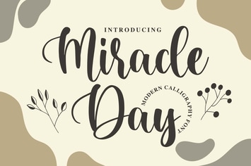  Miracle Day - Modern Calligraphy Font