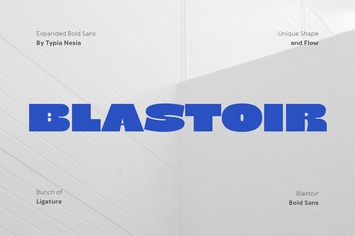 Blastoir - Expanded Bold Sans Serif Font 