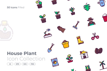 House Plant Filled Icon