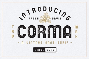 The Corma - 4 Font Files