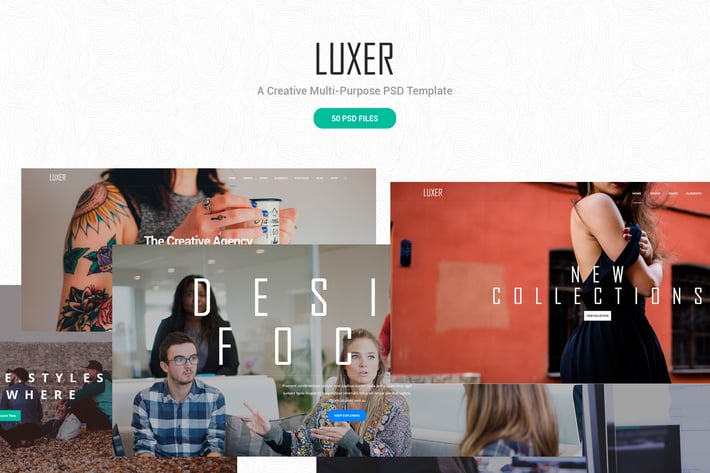 Luxer - Creative Multi-Purpose PSD Template