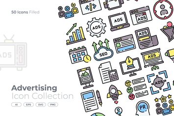 Advertising Filled Icon