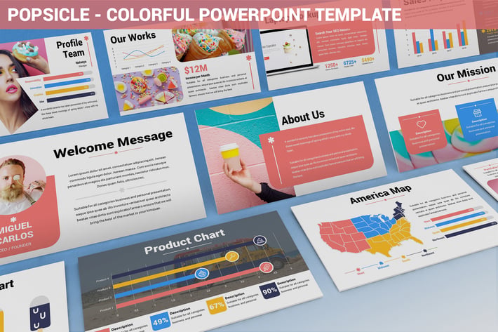 Popsicle - Colorful Powerpoint Template