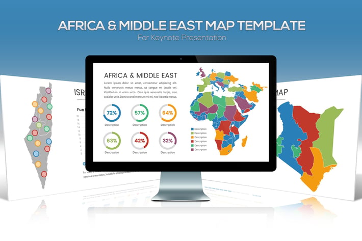 Africa & Middle East Maps for Keynote
