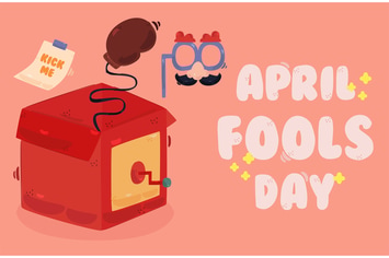 April Fool's Day Background Illustration (3)