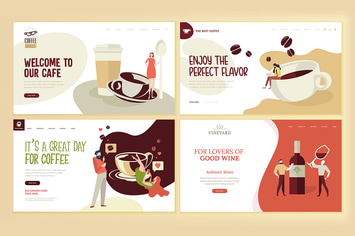 Web Page Design Templates for Food and Drink