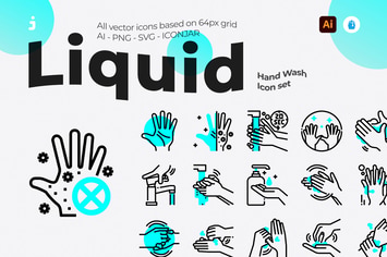 30 Wash Hand Icons