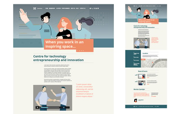 One Page Website Design Template