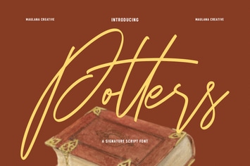 Potters Signature Script Font