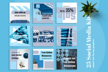Blue Passion Social Media Kit