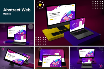 Abstract Web Mockup