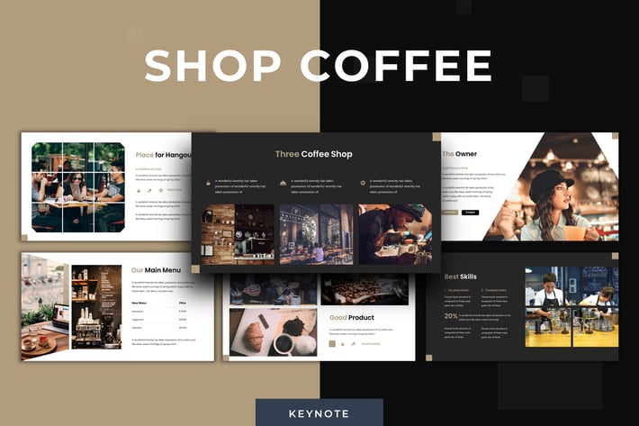 Coffee Shop - Keynote Template