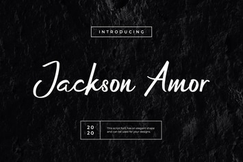 Jackson Amor Handwritten Script