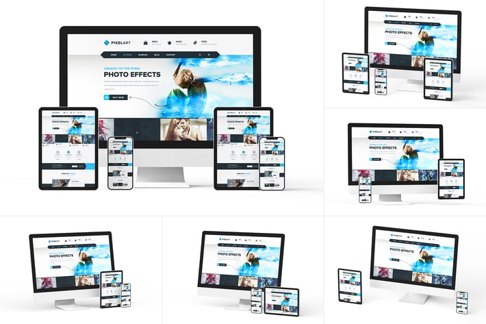iPhone iPad iMac Mockup Set