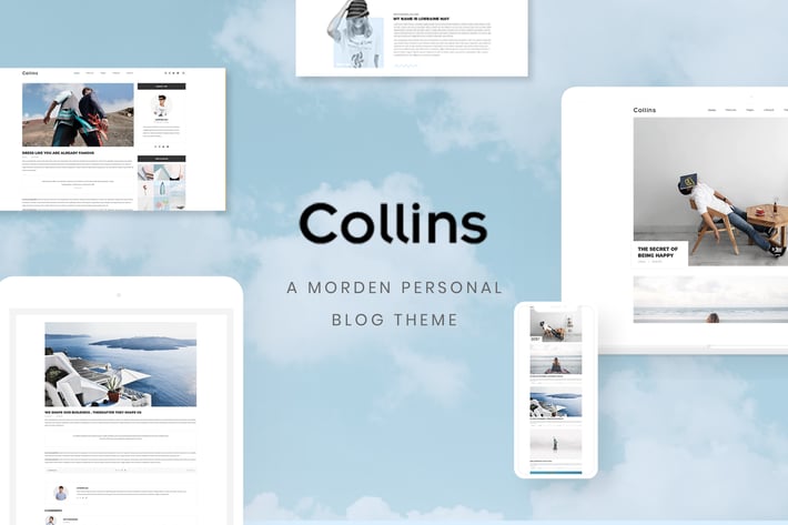 Collins - Minimalist & Personal Blog PSD Template