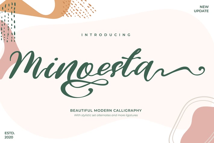 Minoesta | Beautiful Modern Calligraphy