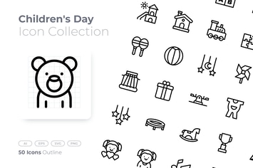 Children Outline Icon