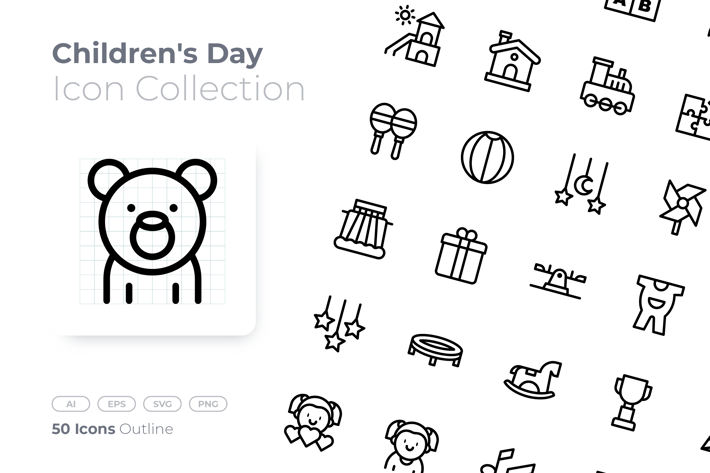 Children Outline Icon
