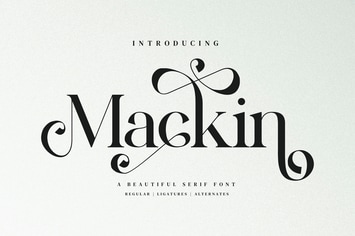 Mackin - Beautiful Ligature Font