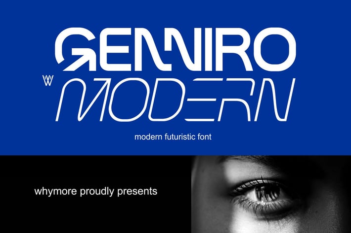 Genniro | Futuristic Font