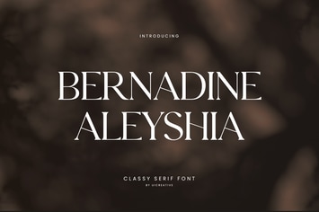 Bernadine Aleyshia Classic Serif Font