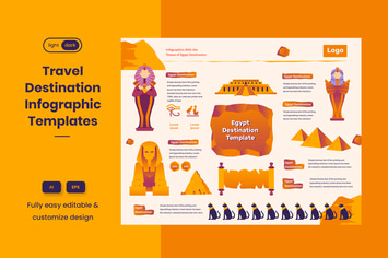 Travel Guide Infographic Template: Egypt
