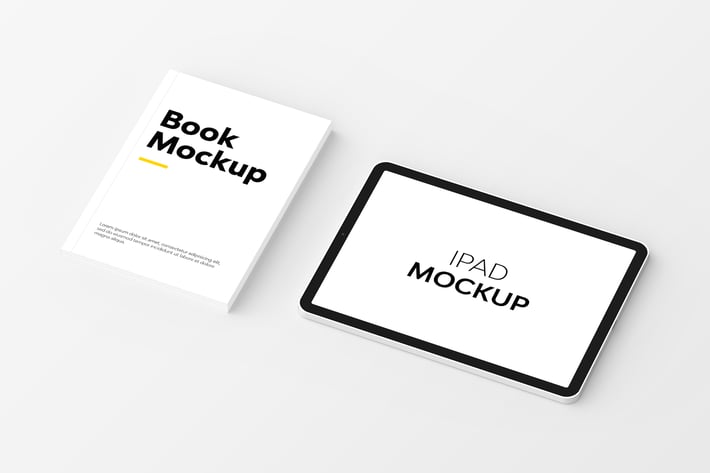 Book & iPad Mockup