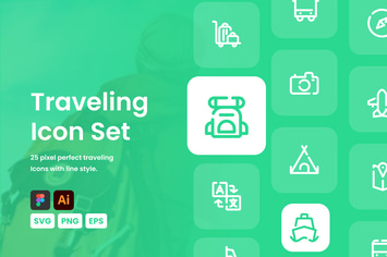 Traveling Icon Set