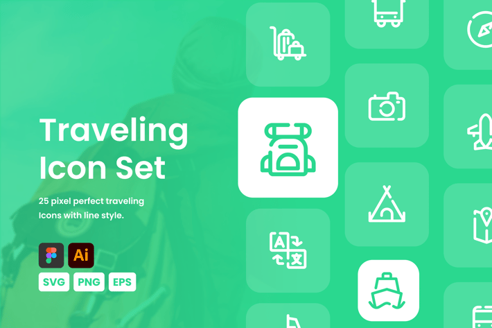 Traveling Icon Set