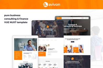 Avivon - Vue Nuxt Business Consulting & Finance