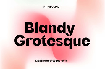  Blandy Modern Grotesque Sans Serif Font
