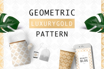 Geometric Luxurygold Pattern