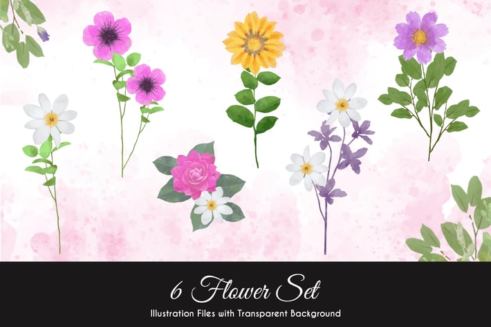Watercolor Flower Illustration