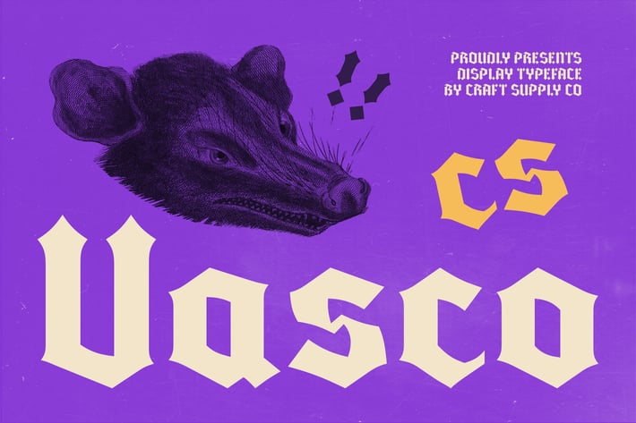  Vasco – Blackletter Font