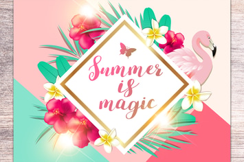 Summer Tropical Background