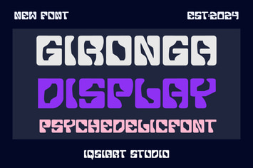 Gironga Display - Techno Font