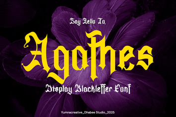 Agathes - Display Blackletter Font