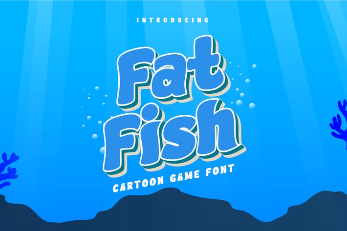 Fat Fish – Cartoon Gaming Font