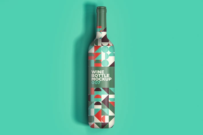 Wine Bottle Mockup 007