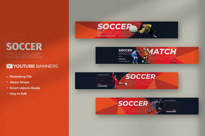 Soccer Channel Youtube Banners