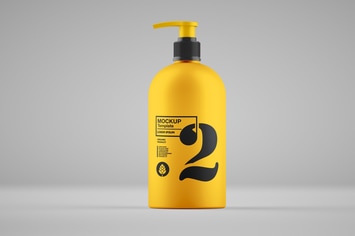 Matte Soap Bottle Mockup