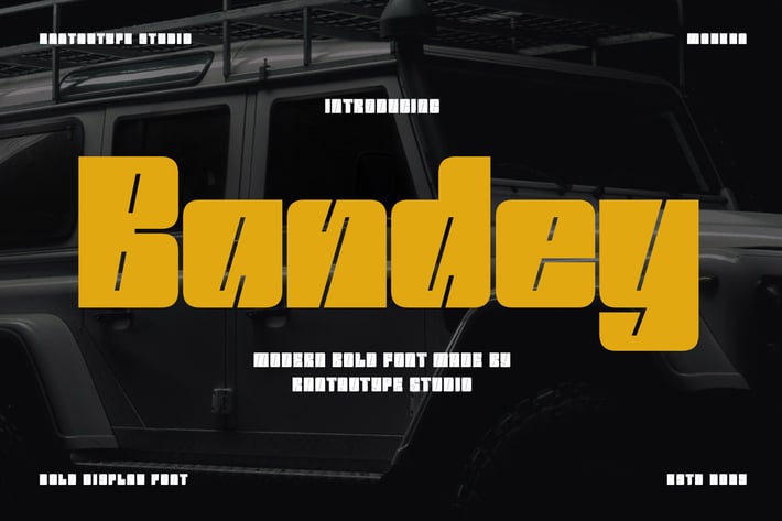 Bandey Bold Condensed Font