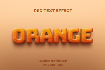 Orange peel text effect