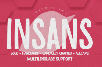 INSANS - Bold Handmade Carefully All Caps
