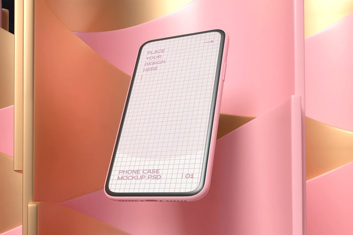 Two Mobile Phone Mockup